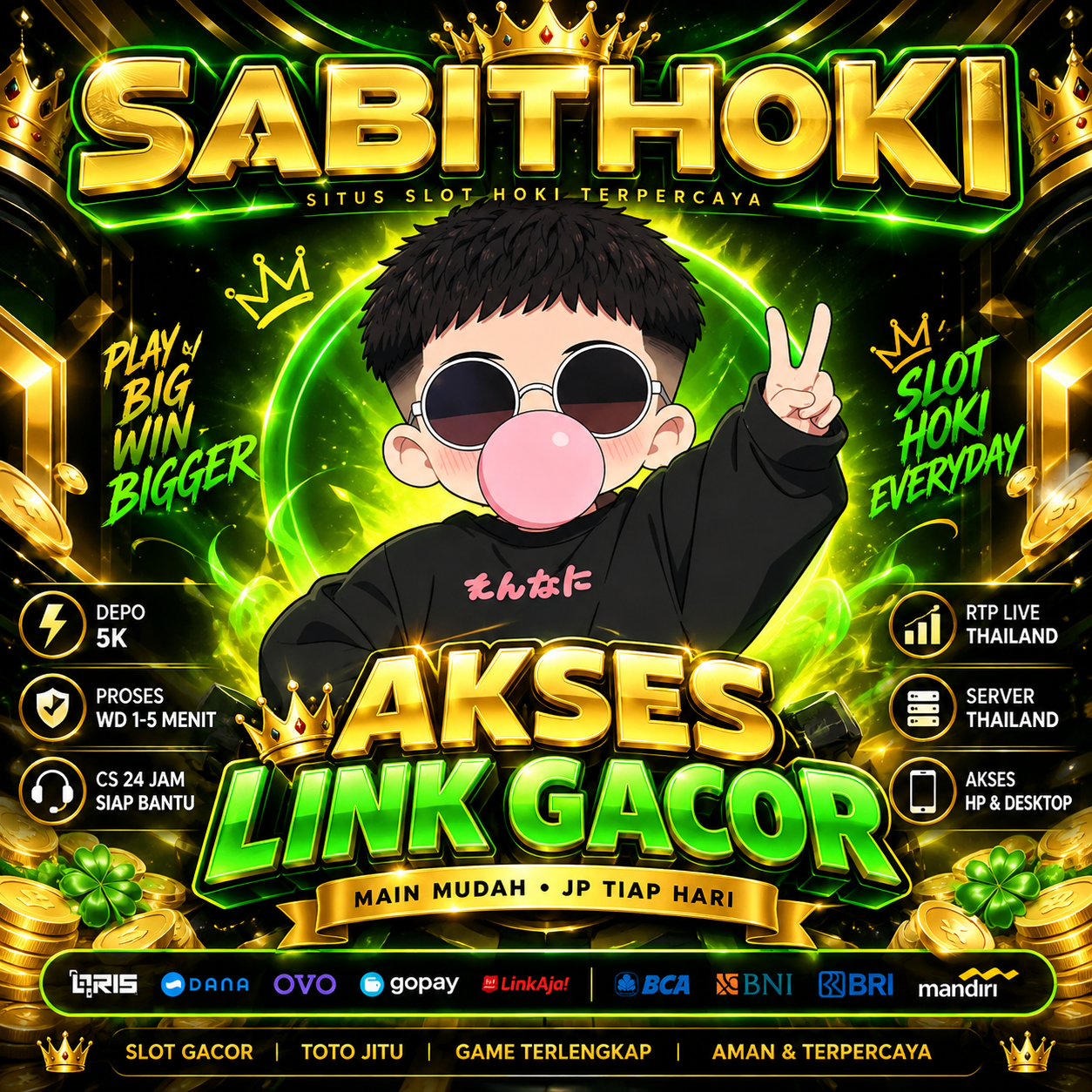 SABITHOKI : Permainan Digital Situs Slot Hoki & Agen Bandar Toto Togel Resmi JP Dengan Modal Main Depo 5K